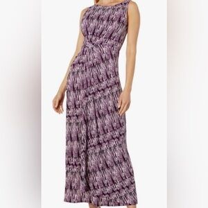 Tommy Bahama Purple and Black Maxi Dress